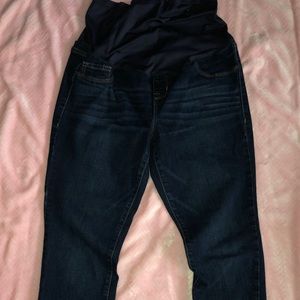 Maternity full panel skinny jeans.